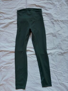 Lululemon WunderTrain HighRise Size 4 - Rainforest Green
